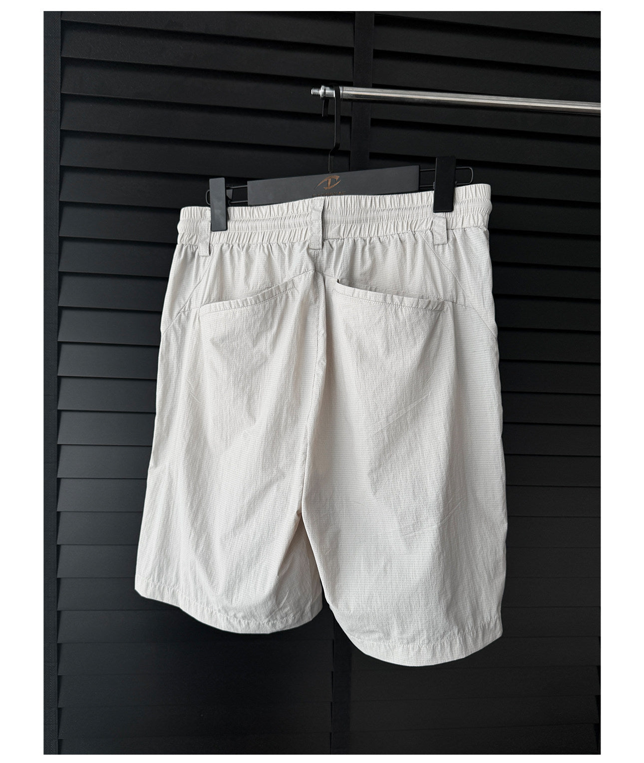 Silky-textured nylon shorts