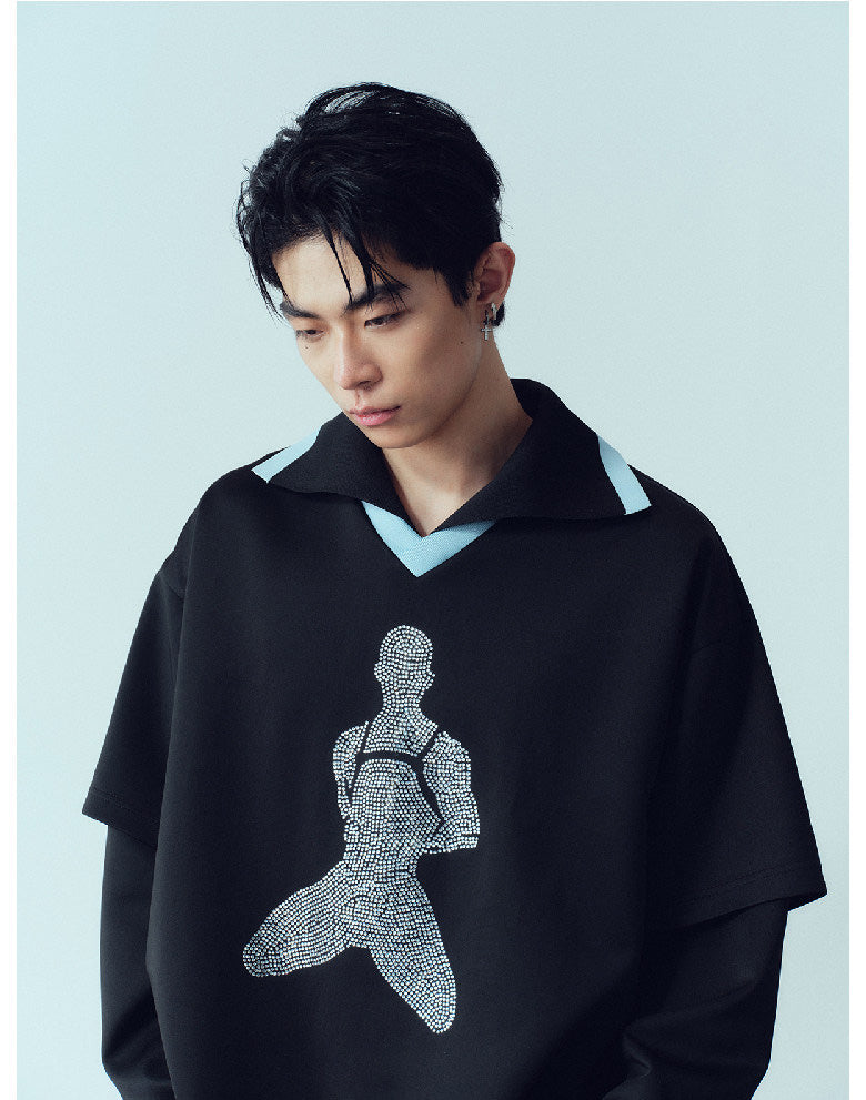 Original Retro Rib Neckline T-Shirt