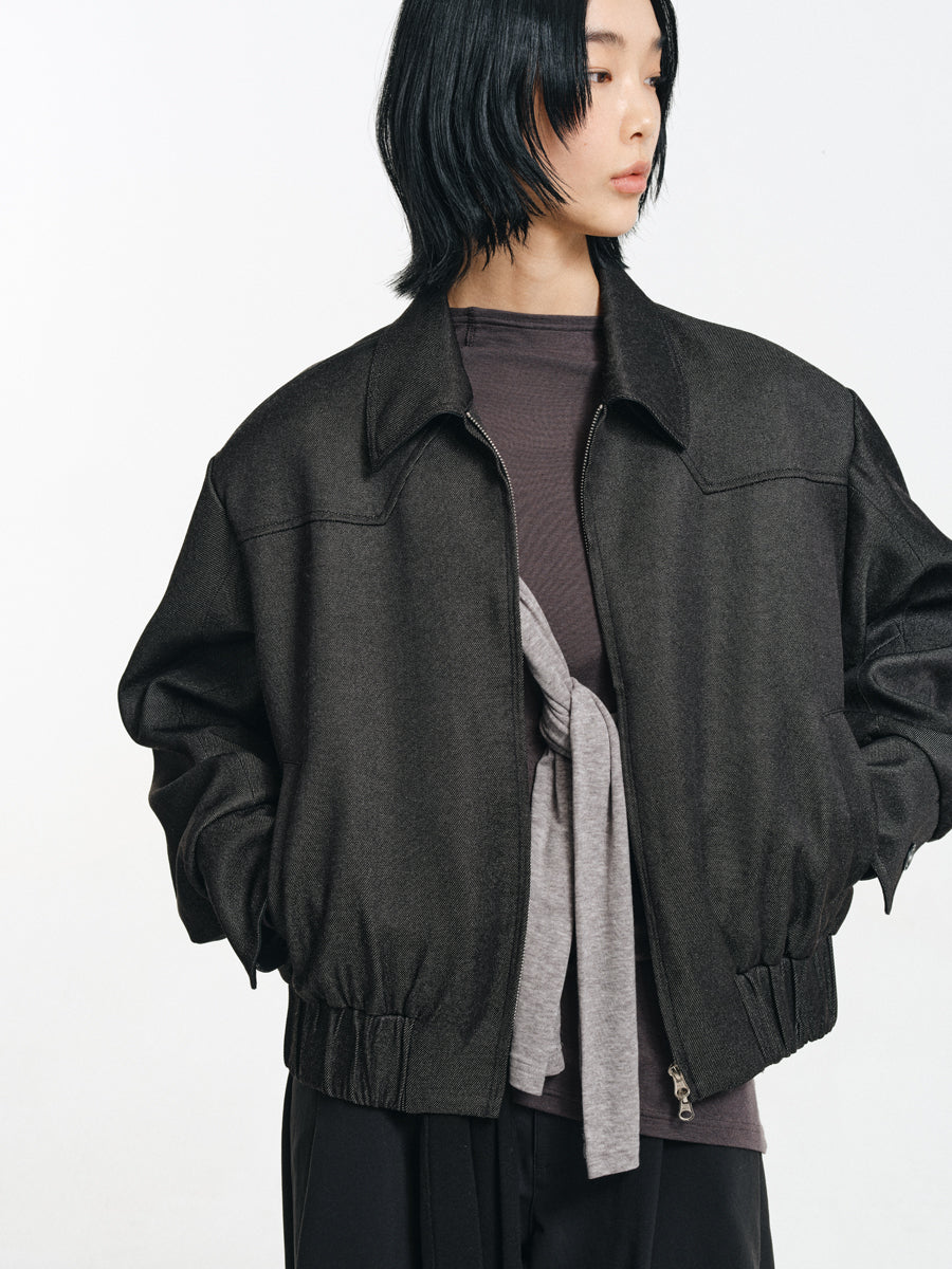 Short-length padded jacket