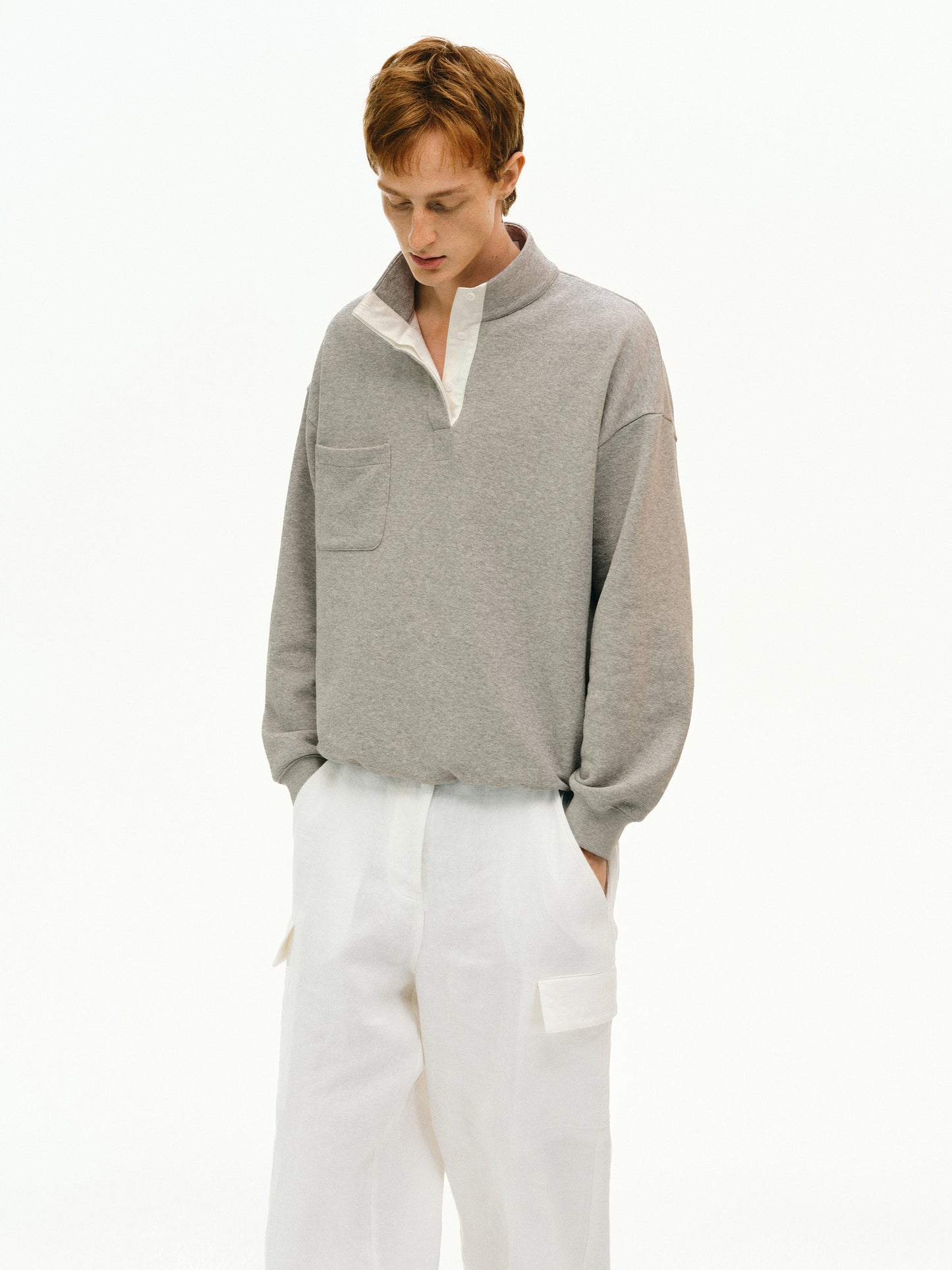 Stand Collar Sweatshirt