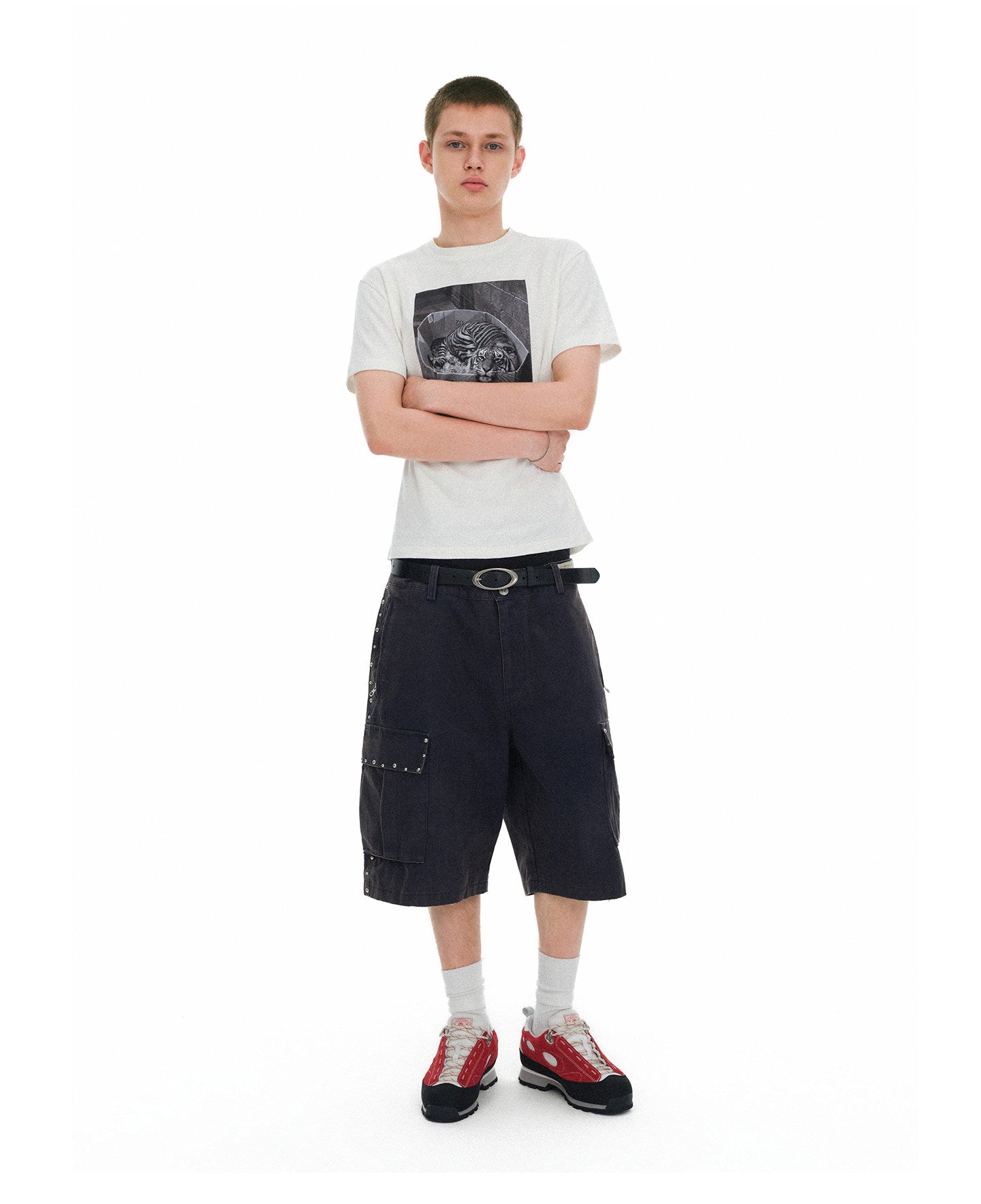 Slim-Fit Fan Print T-Shirt