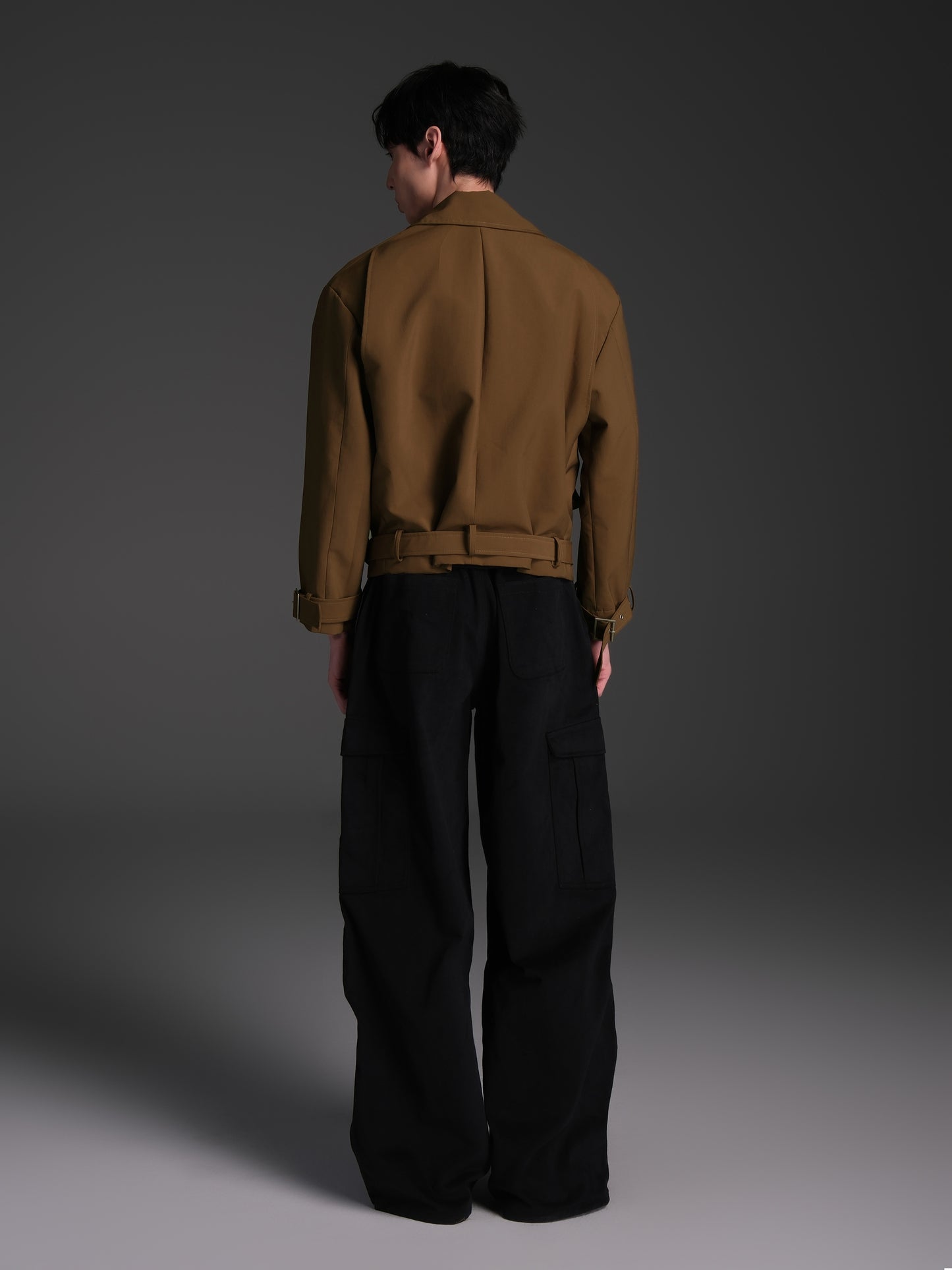 Short wide trench coat