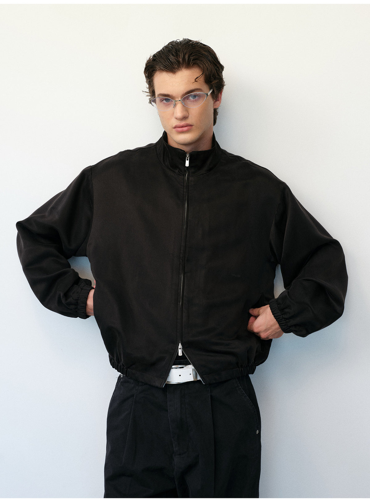Haute Couture Stand-Collar Jacket