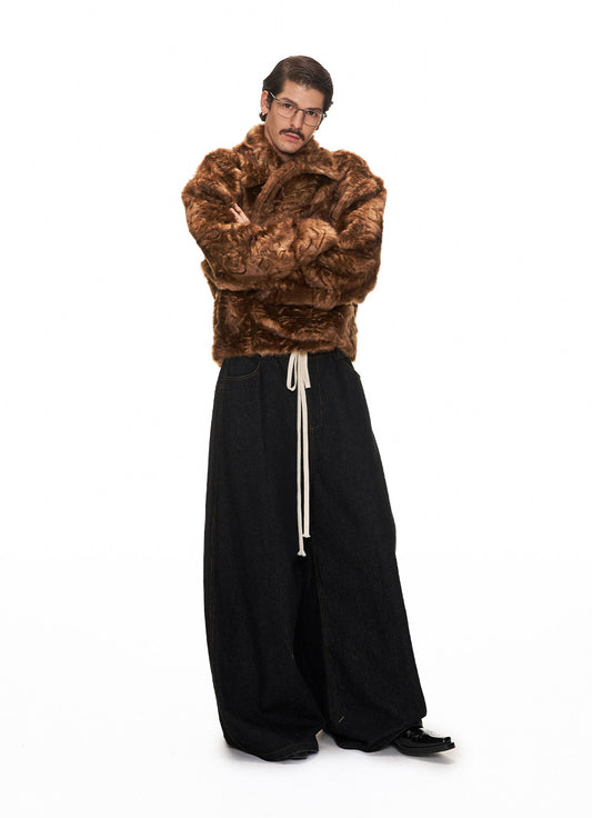 Eco-Friendly Faux Fur Jacket