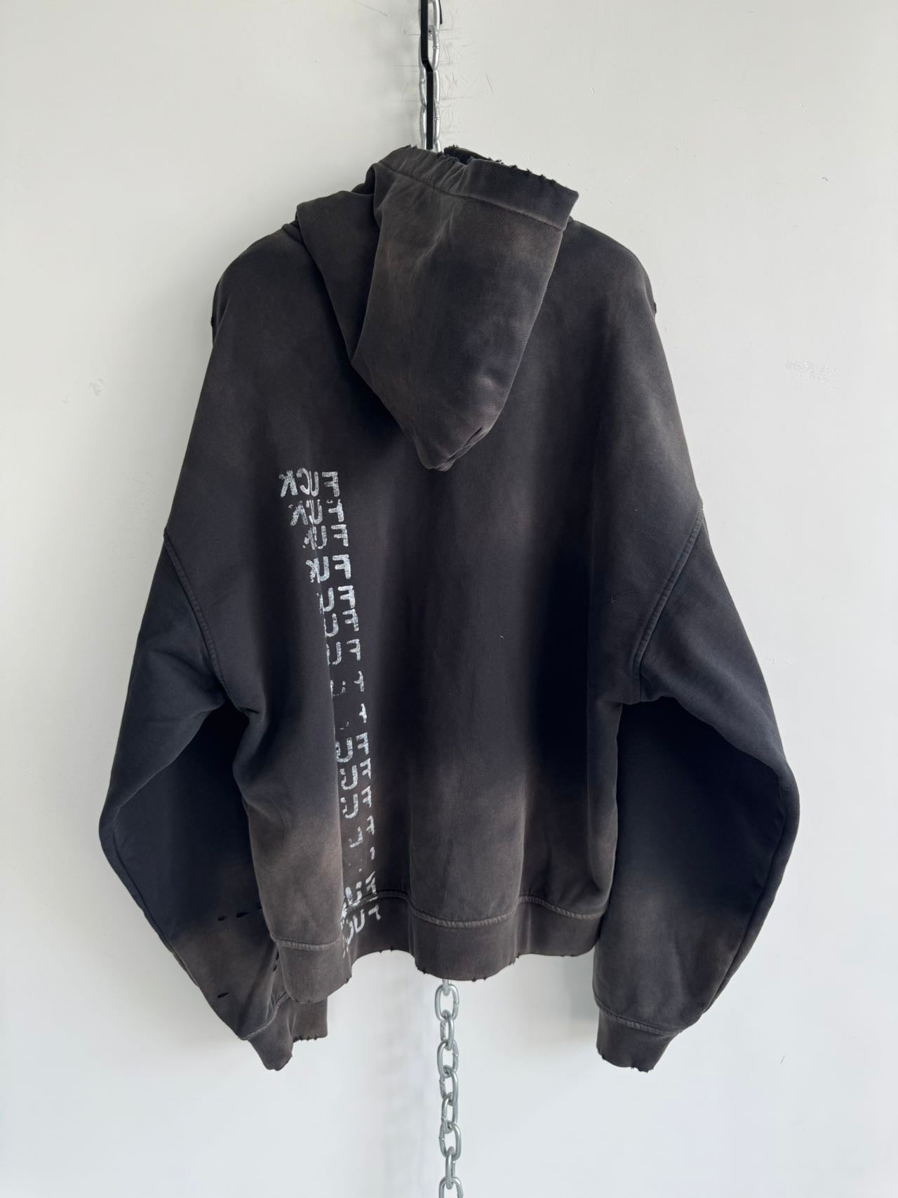 Heavy Zipper Spray Dyed Parka