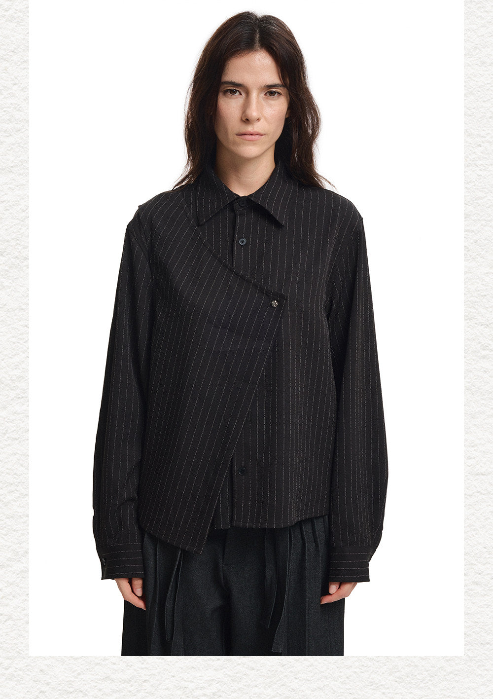 Deconstructed-Cut Casual Shirt