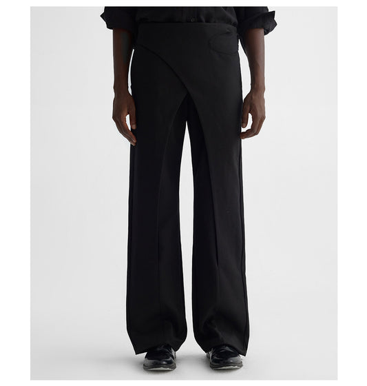 Waistband Wide-Leg Pants