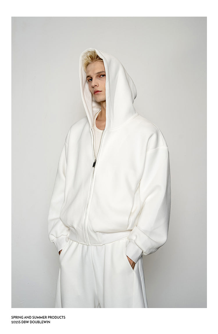 Short Hoodie Sweatshirt Set