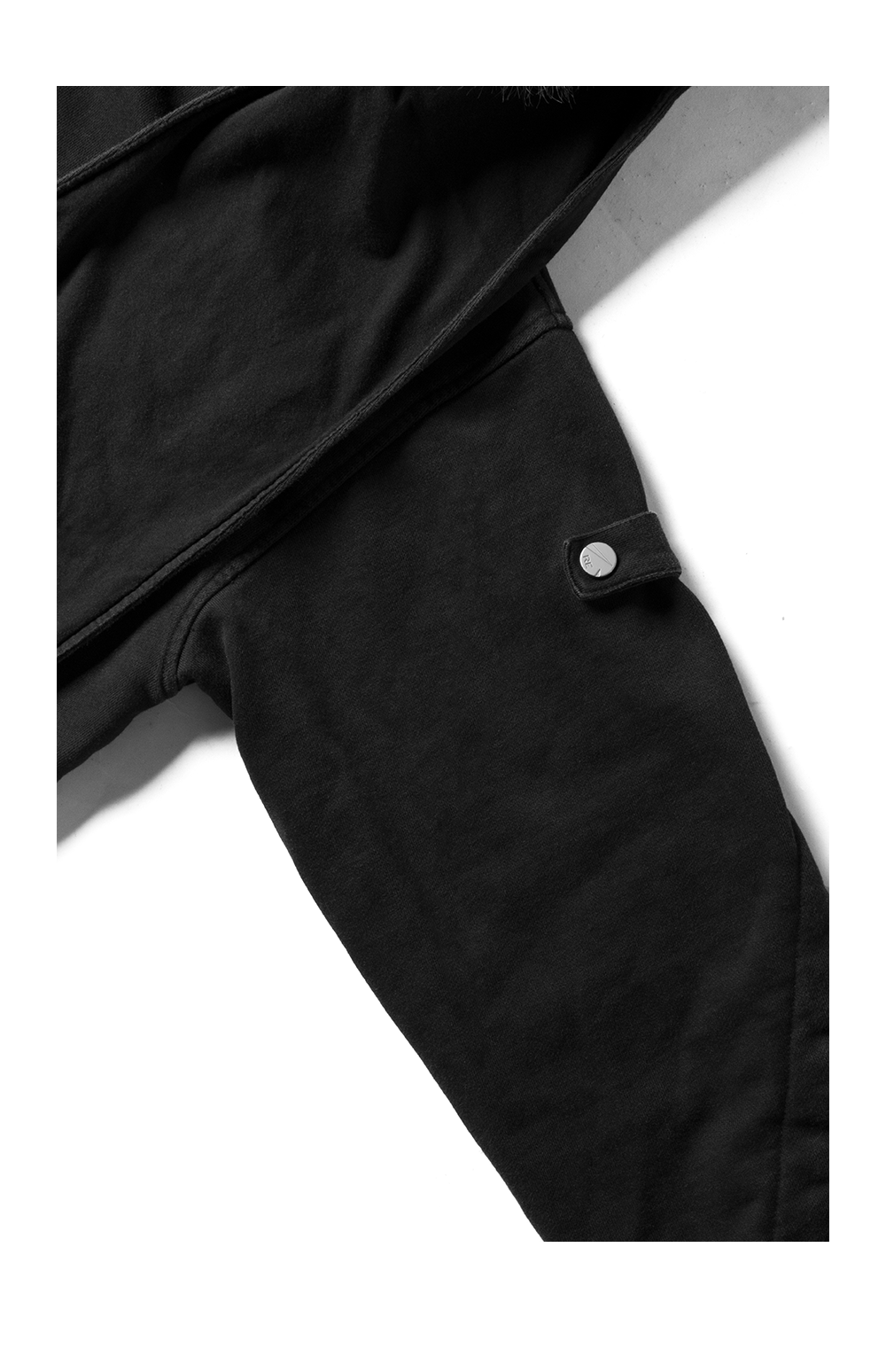 Wash-processed oversized sweatshirt