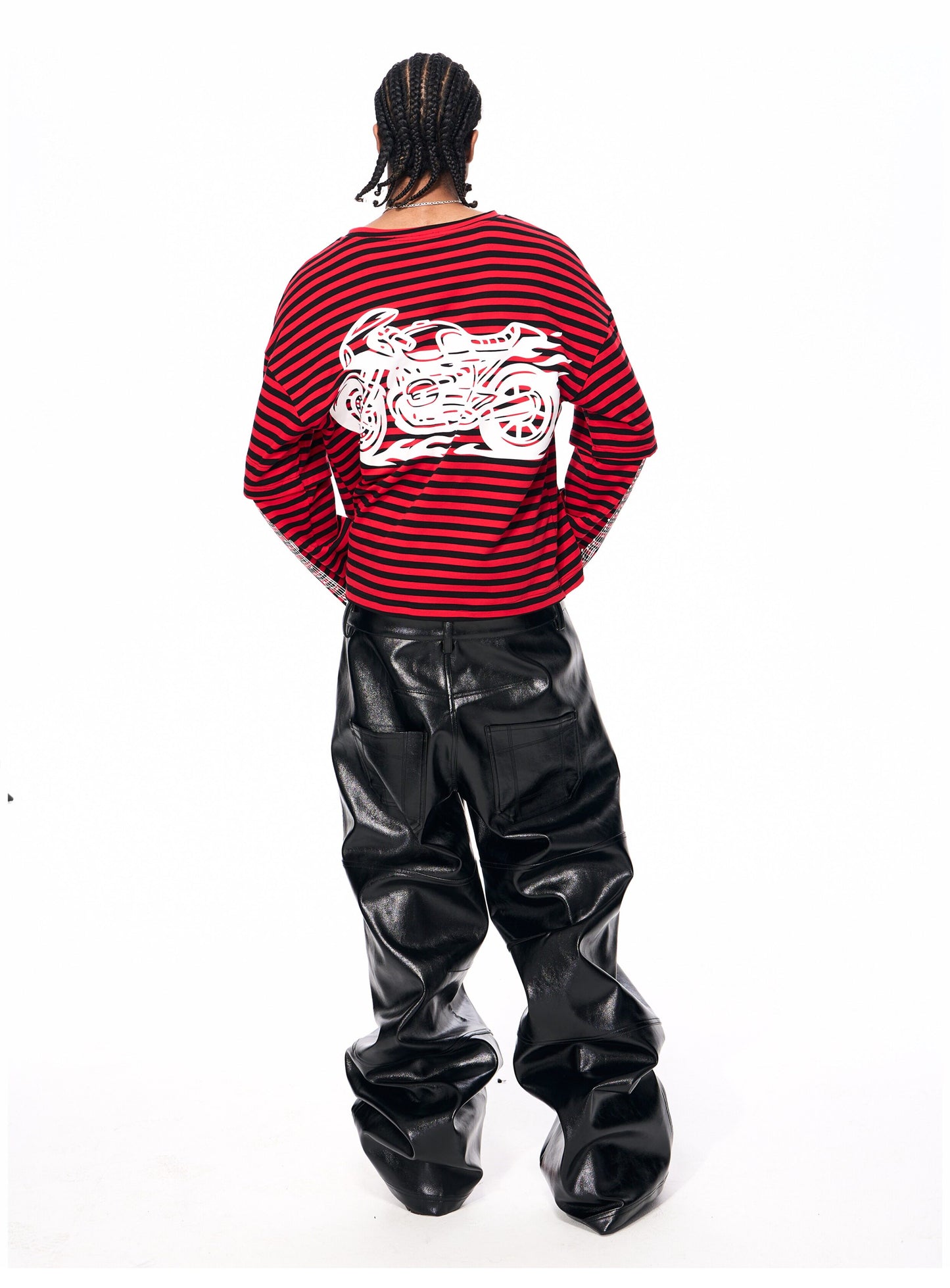 Motorcycle Print T-Shirt