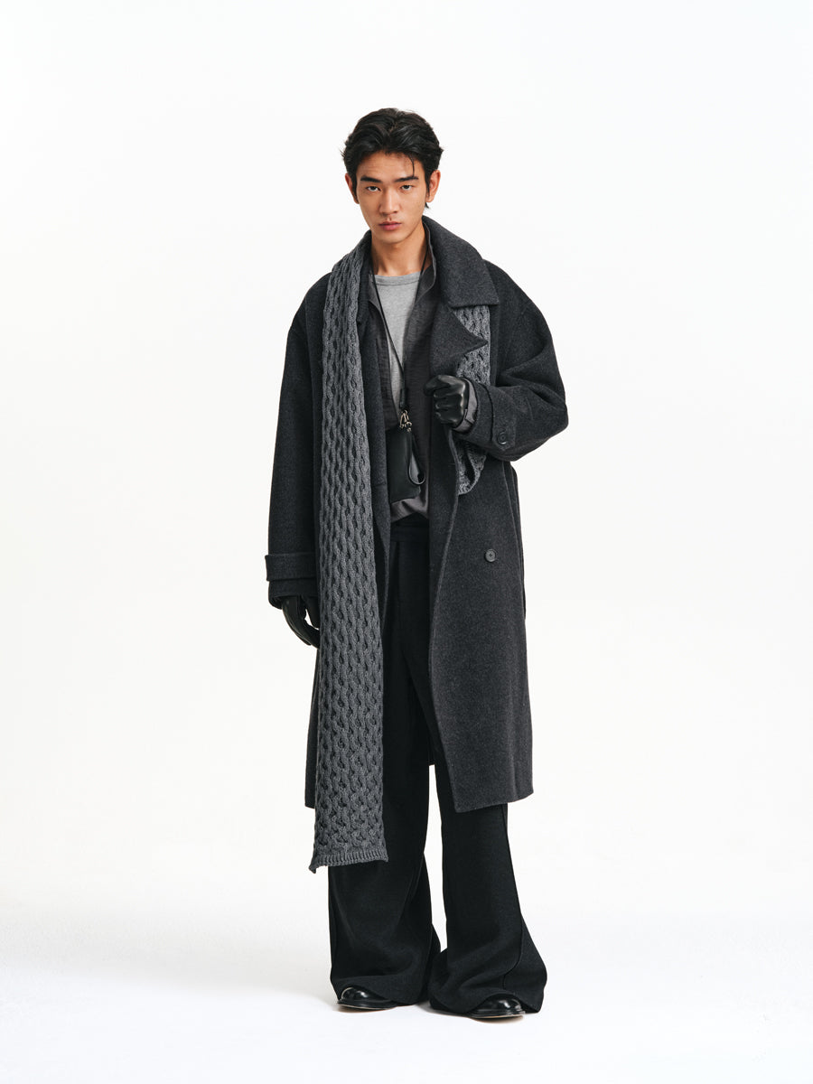 Cable-knit Heated Long Scarf