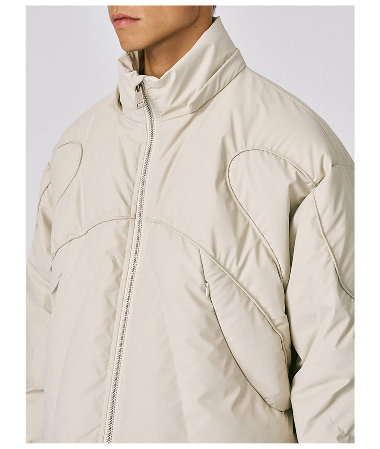 Hooded down jacket