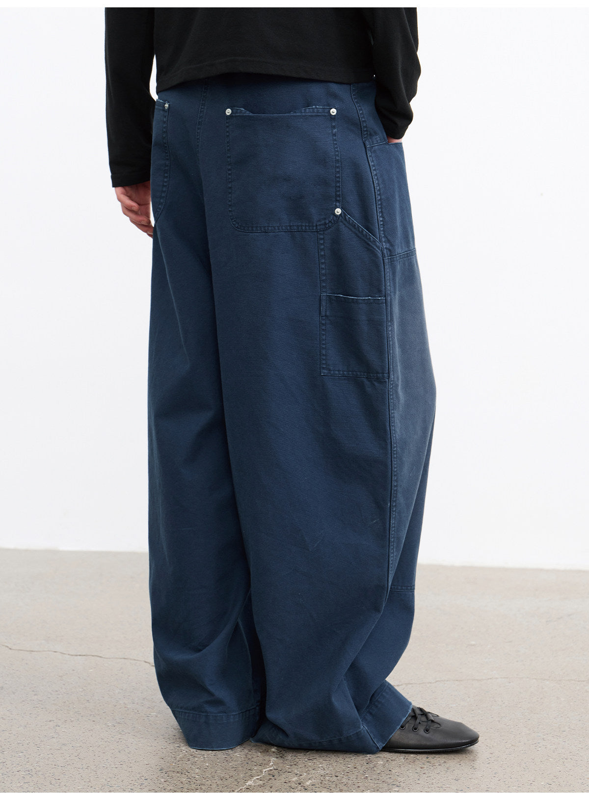 Distressed Multi-Stud Casual Pants