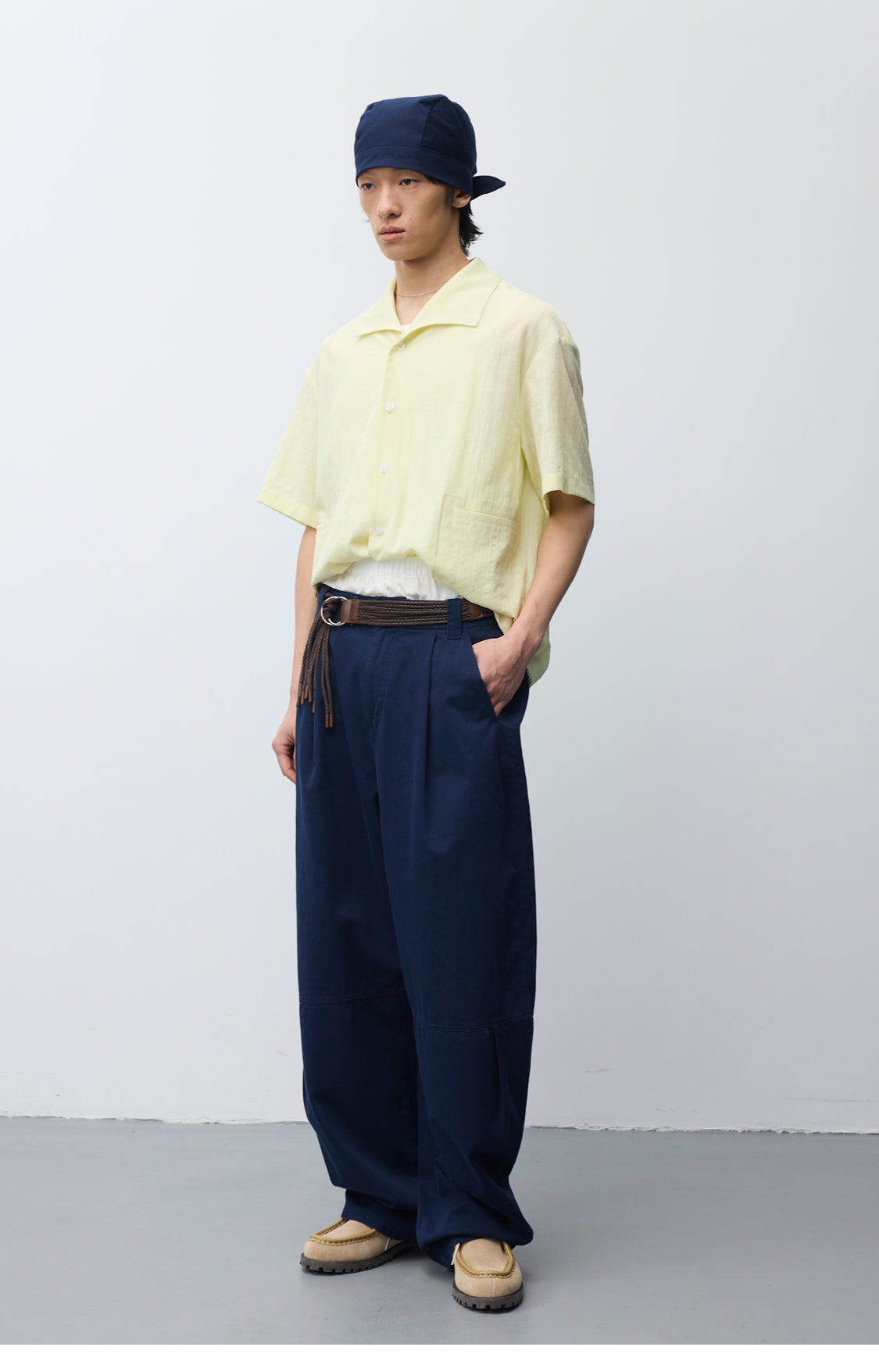 Square Collar Pocket Shirt