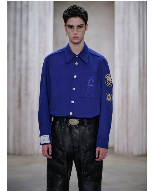 Metallic Button Shirt