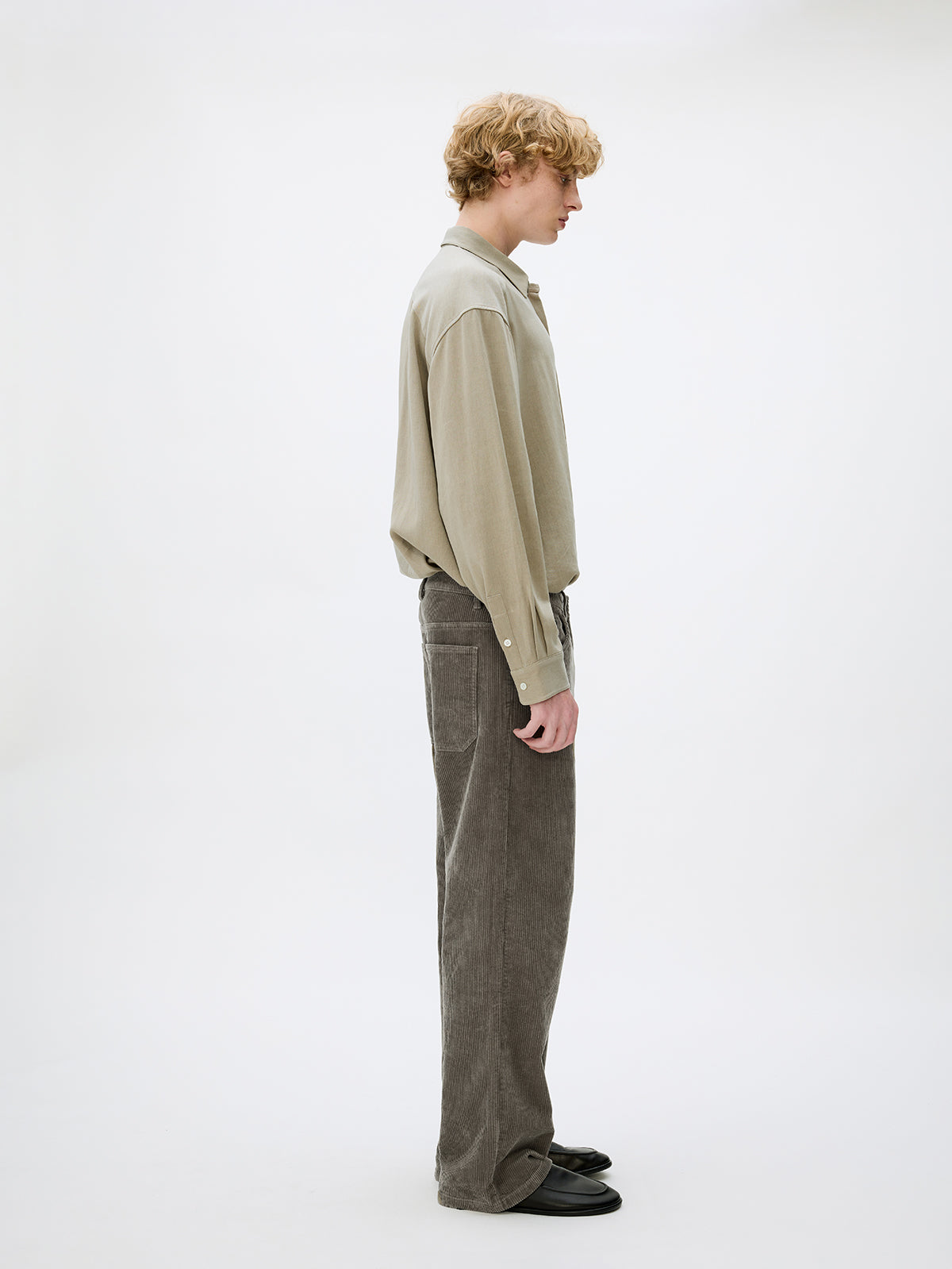 Wash-processed Straight Casual Pants