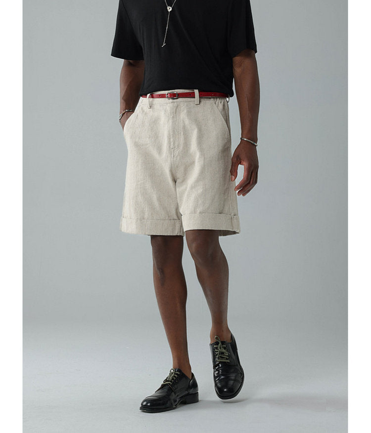 Relaxed-Fit Roll-Up Shorts