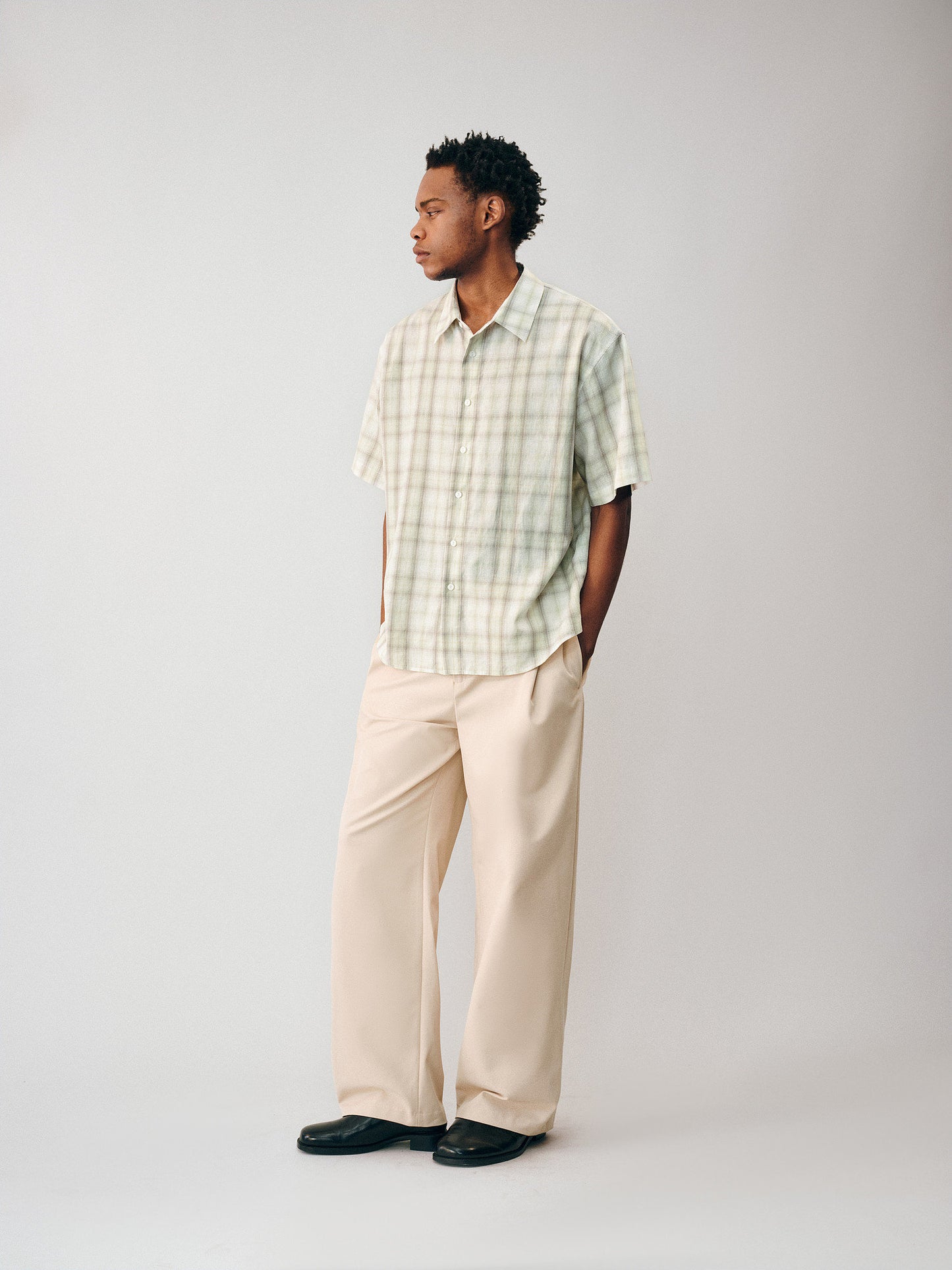 Gradient Check Shirt