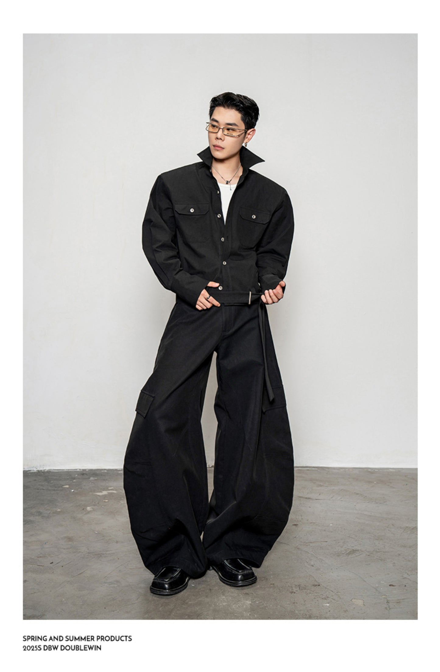 Large Pocket Wide Leg Pants