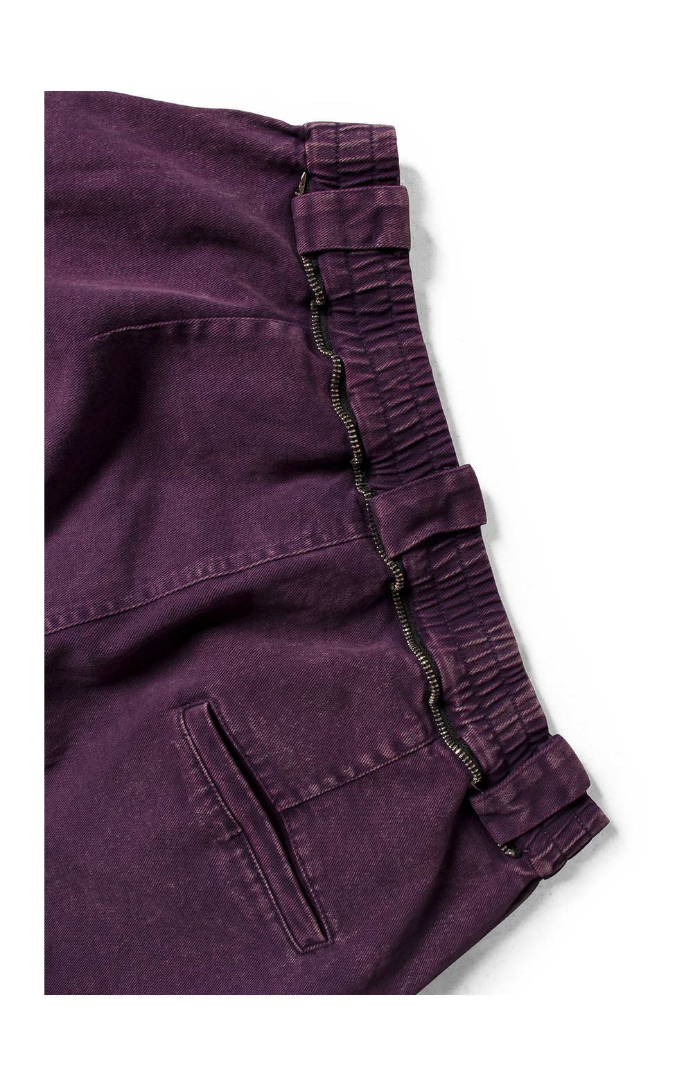 Cropped pants with detachable scarf