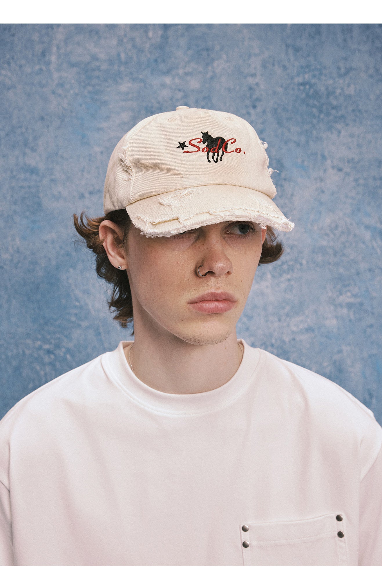 Embroidered Curved-Brim Cap