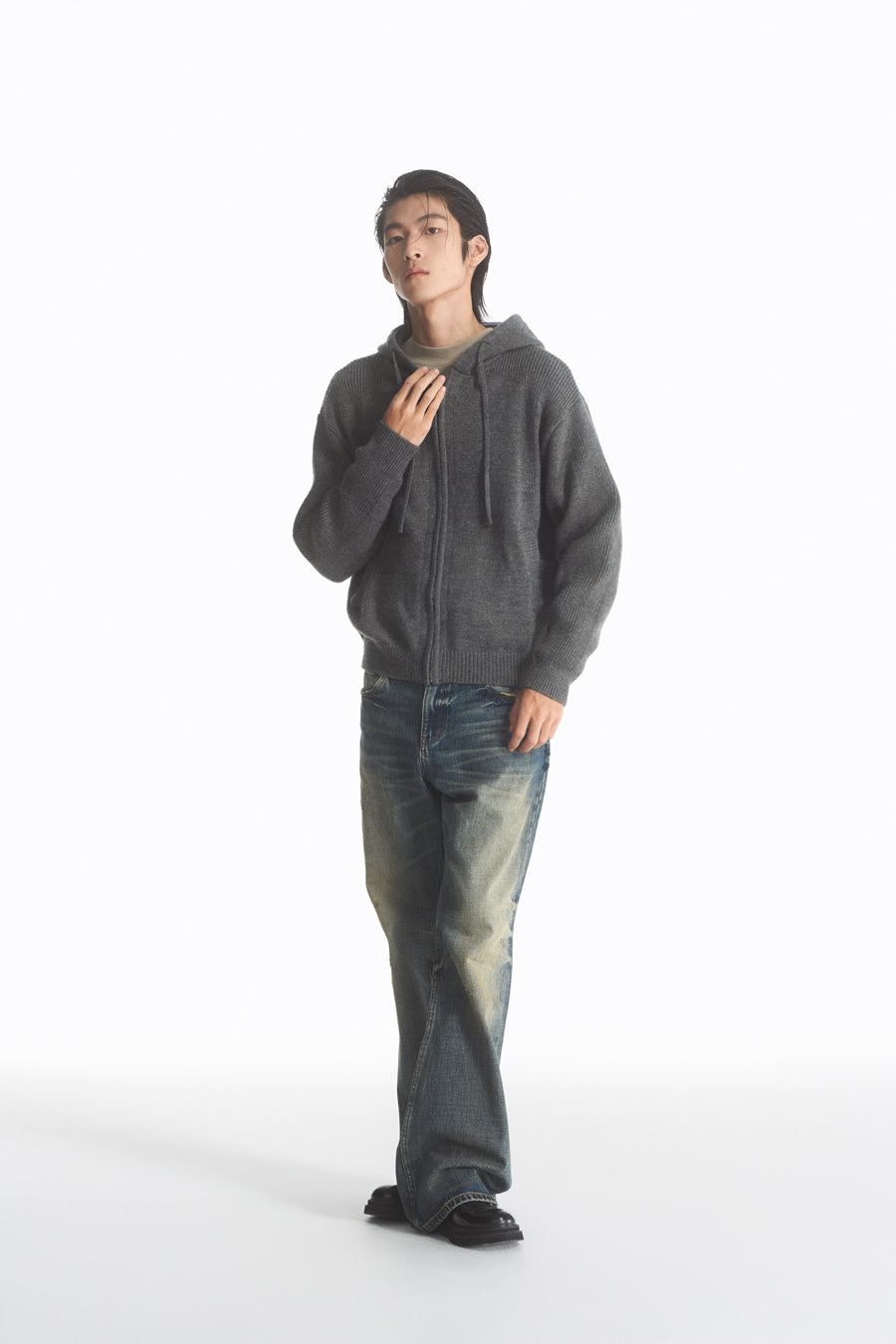 Drawstring Hooded Sweater