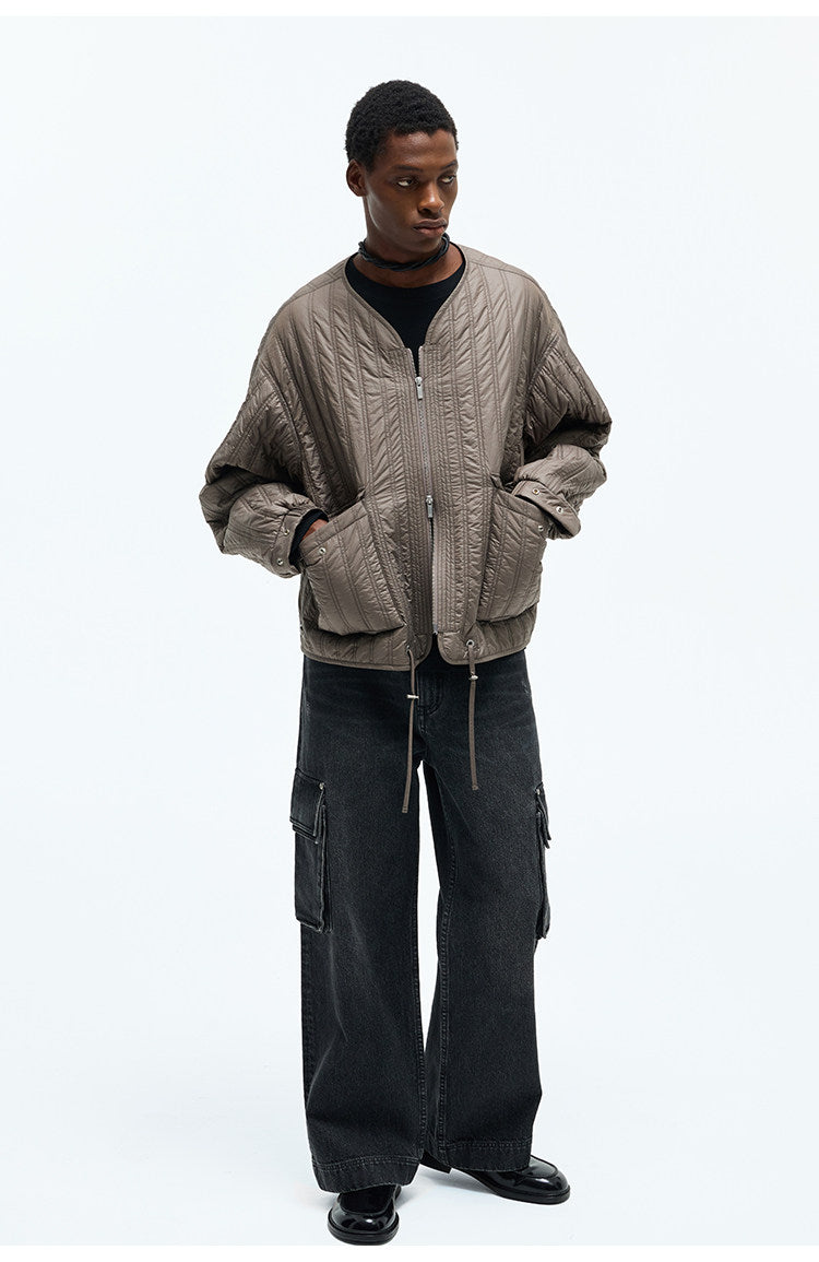 Distressed Washed Denim Pants