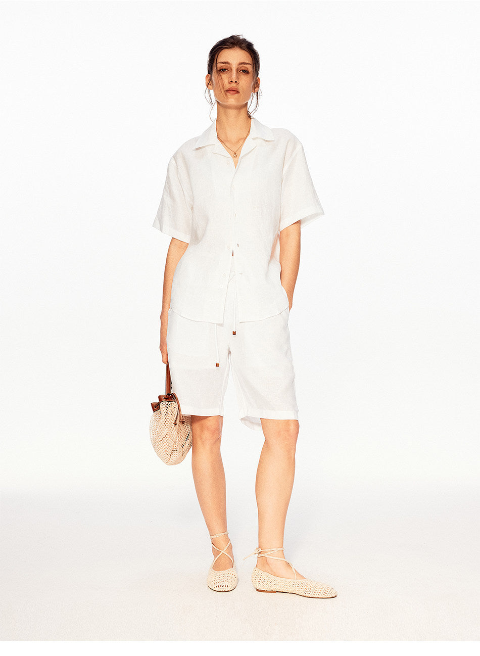 Seagull Collar Casual Shirt