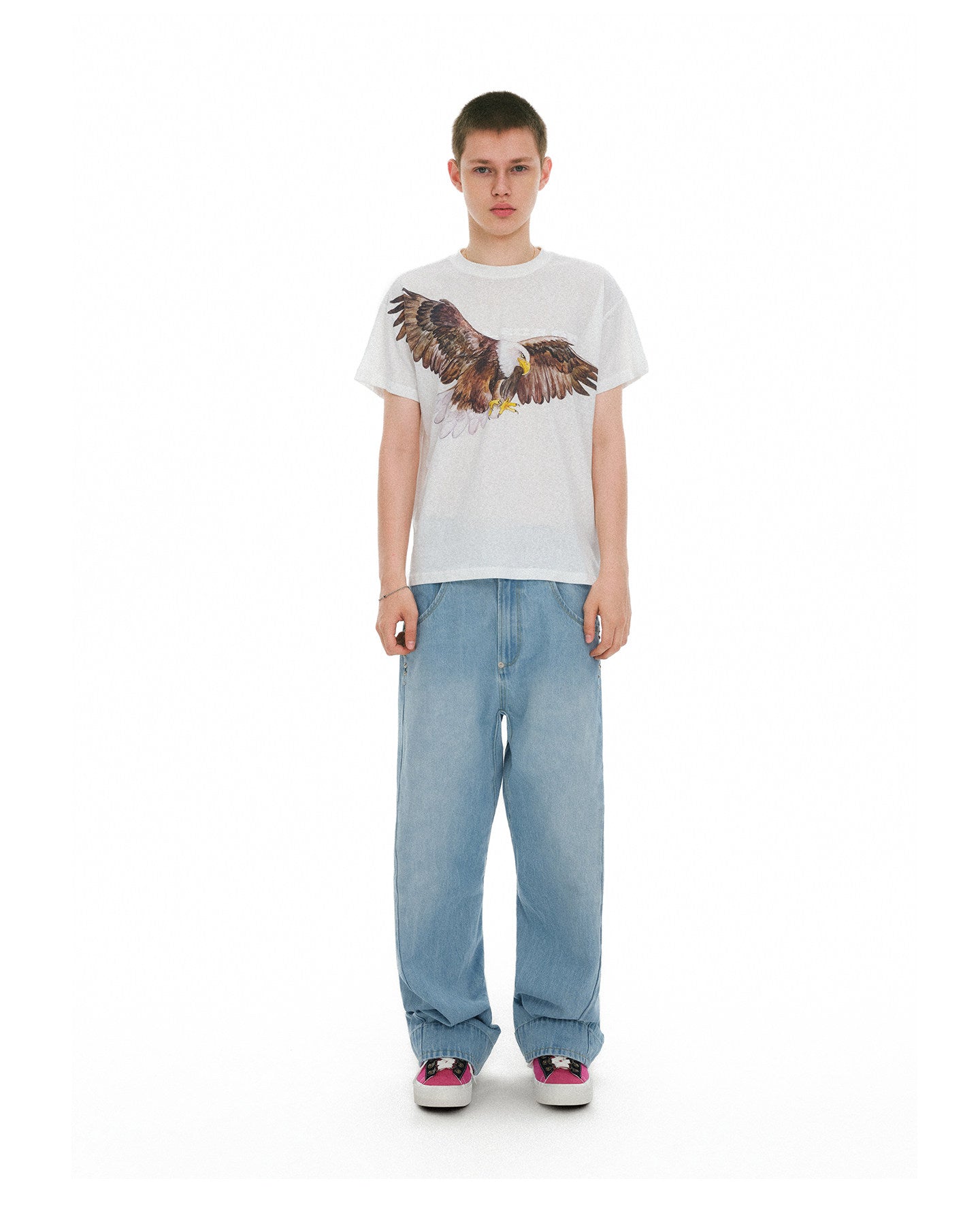Lightweight, Loose-Fit Regular-Shoulder T-Shirt