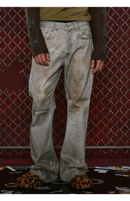 Digitally printed jeans