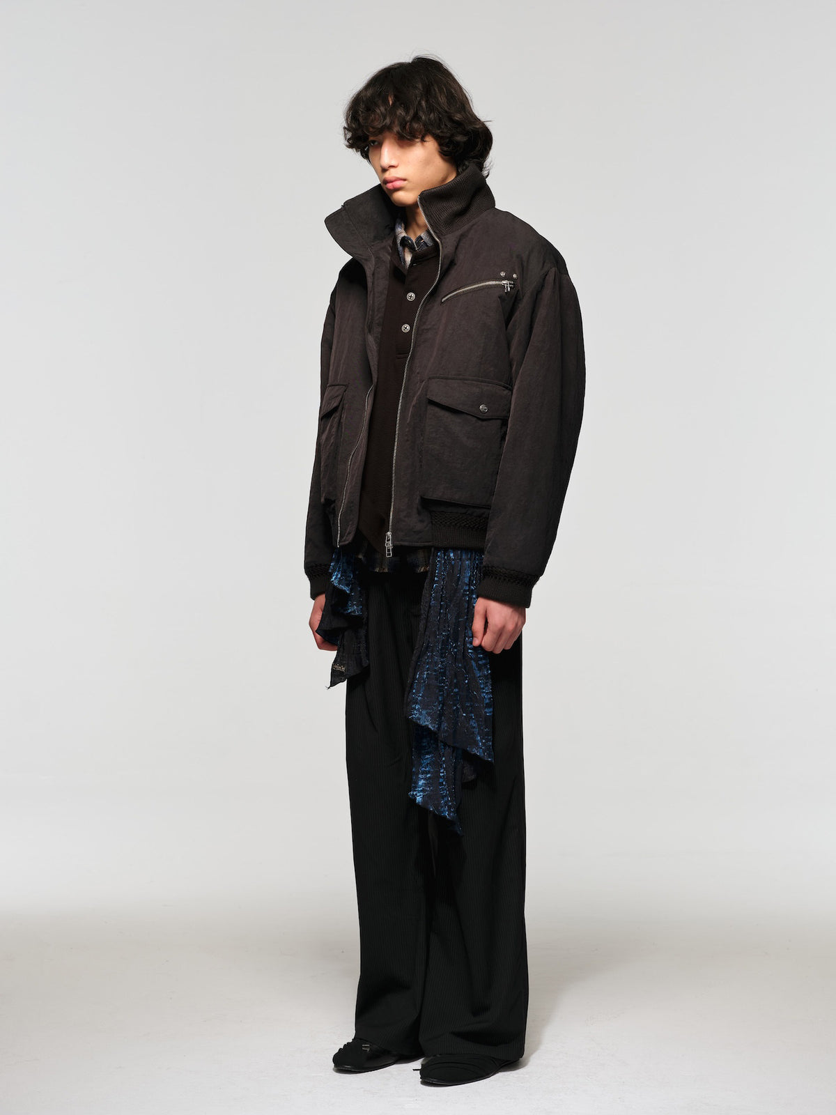 High-Neck Cotton Jacket