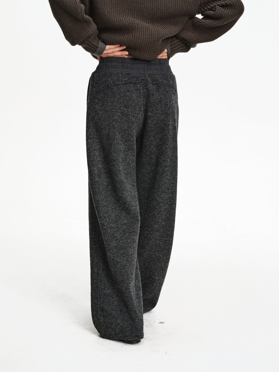 Drawstring Knit Casual Pants