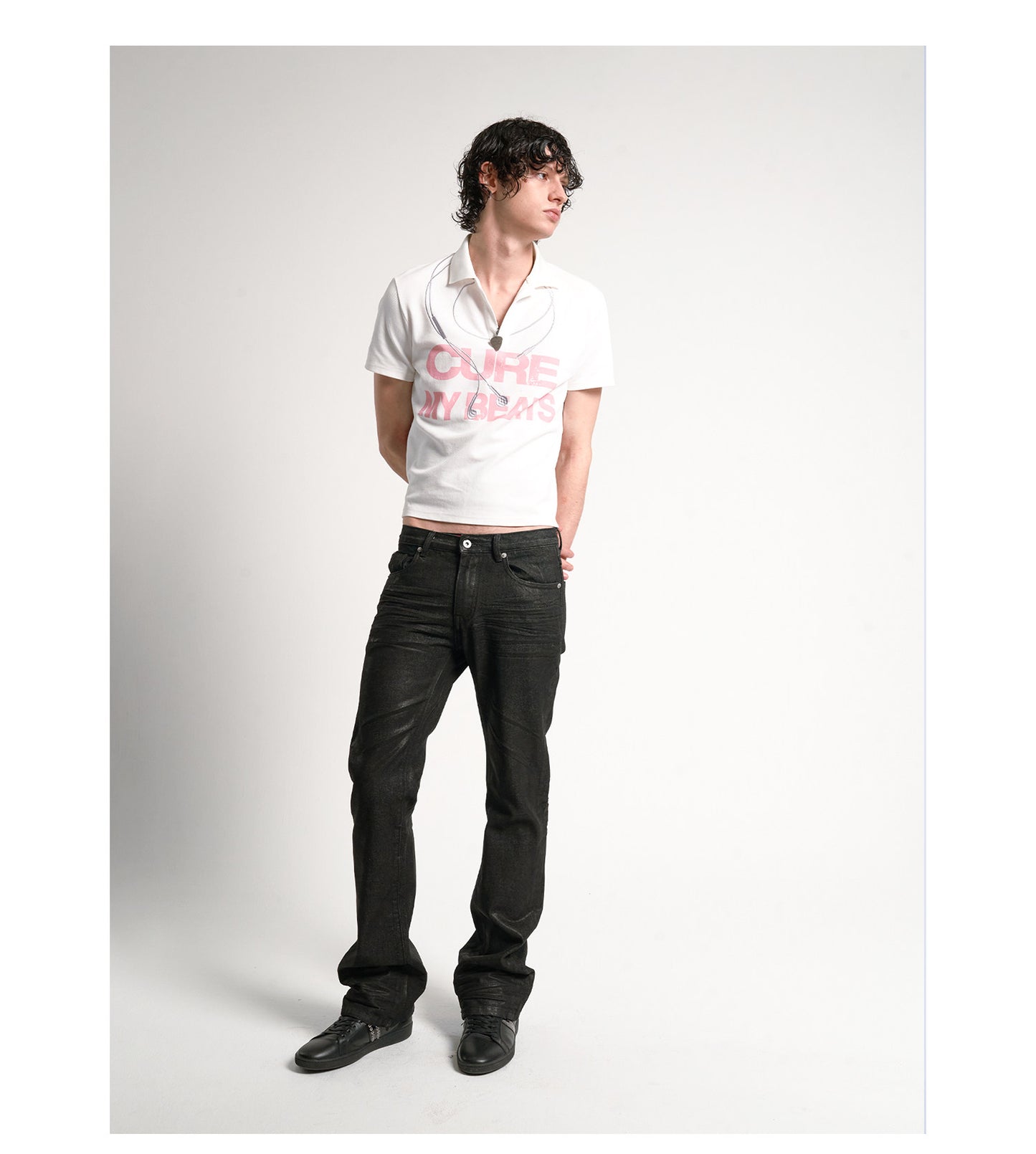 Pique Shoulder Polo Shirt