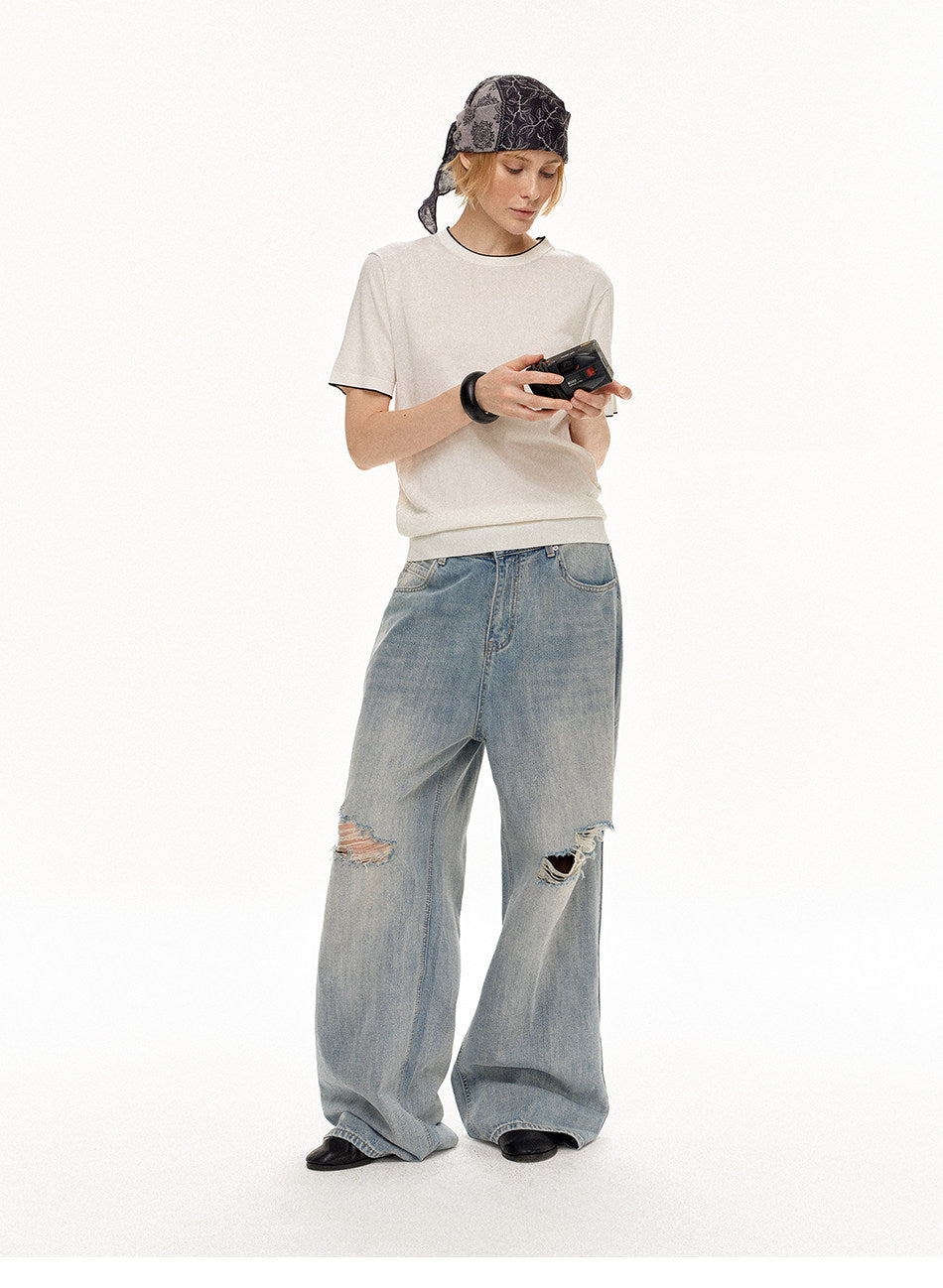 Unisex Loose Straight-Fit Jeans