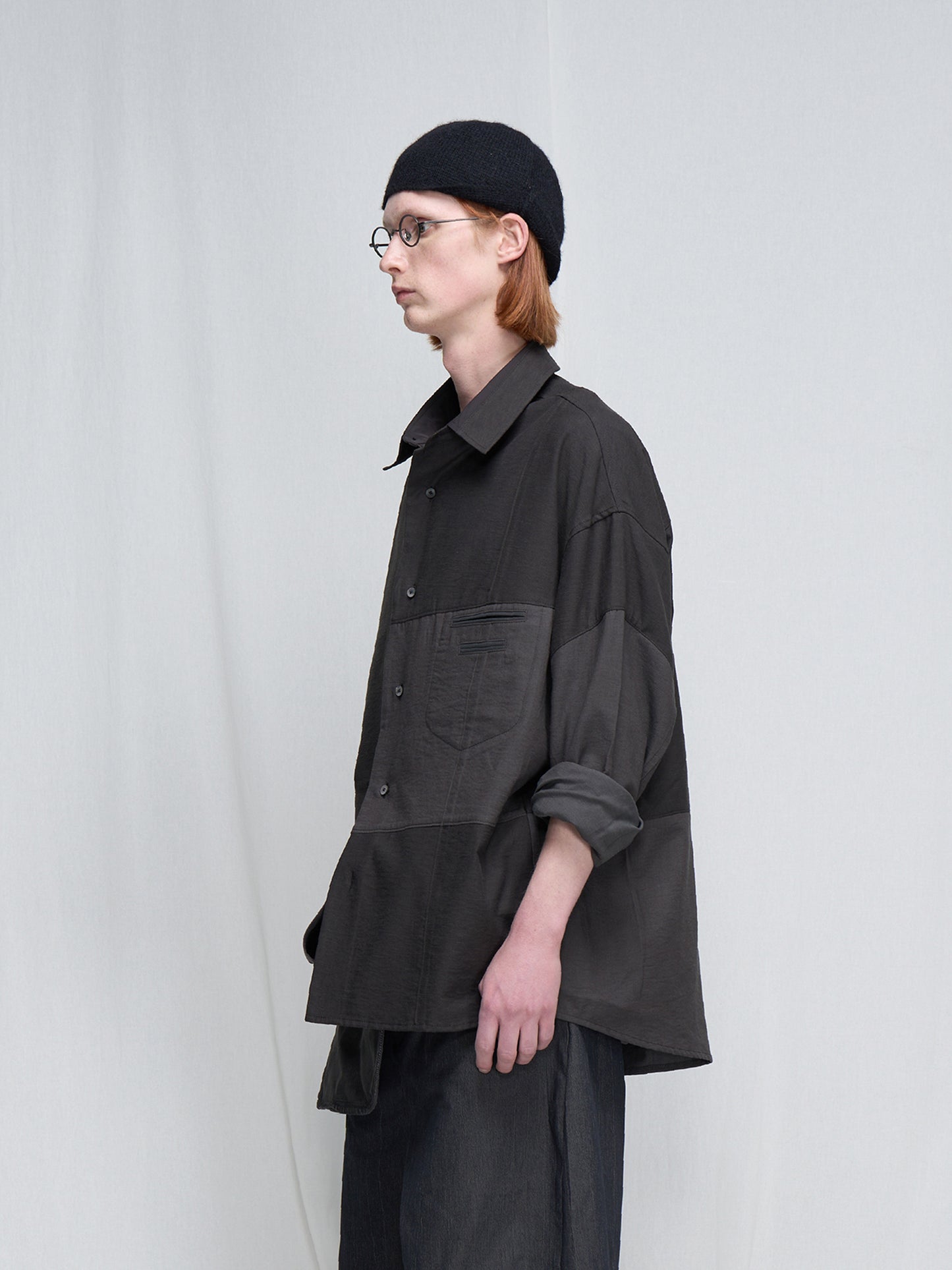 Loose-fitting Patchwork Shirt