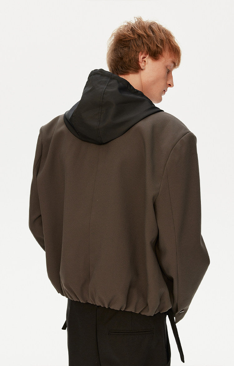 Jacket with detachable hood