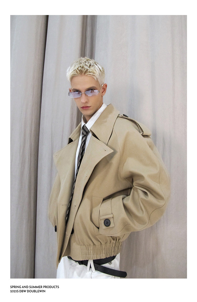 Large Lapel Trench Coat