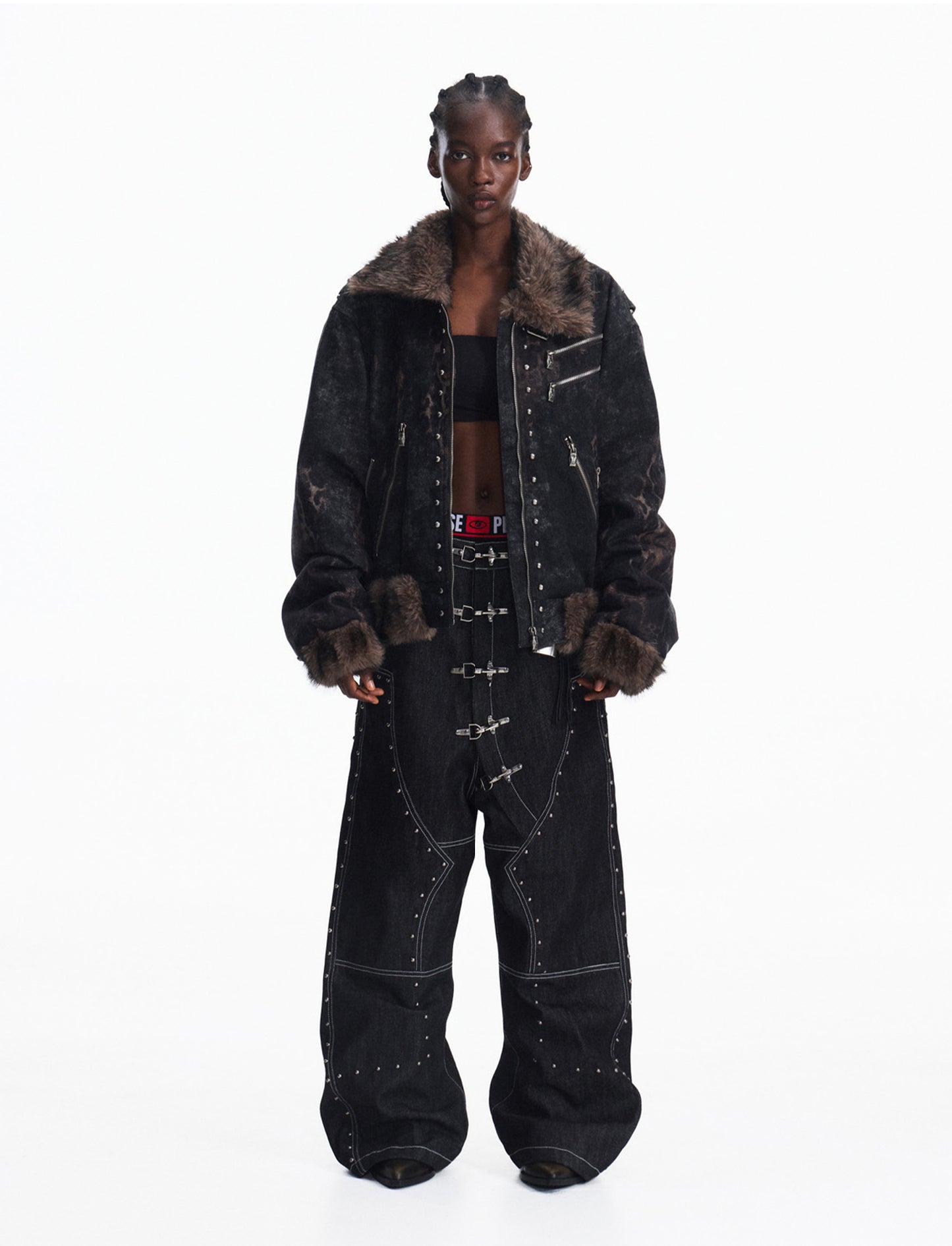 Faux Mink Fur Jacket