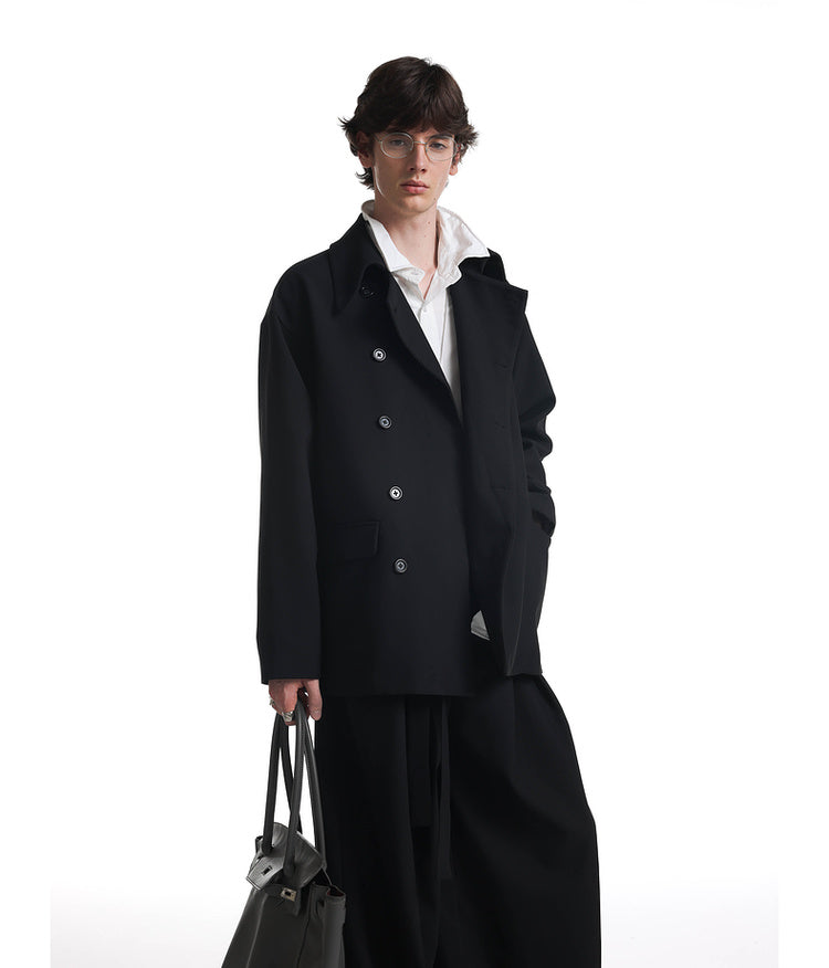 Minimalist silhouette casual jacket