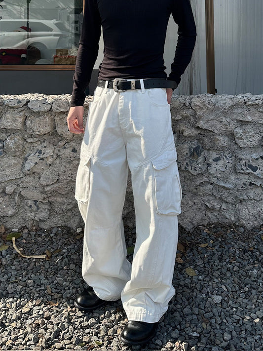 White Denim Work Pants