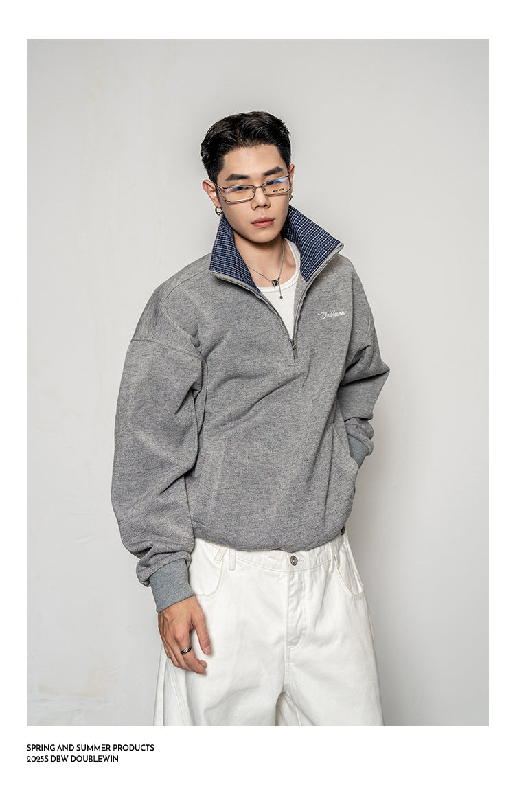 Stand Collar Sweatshirt
