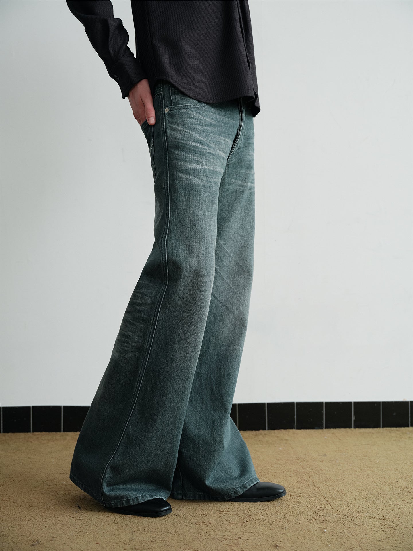 Embroidered Casual Denim Pants