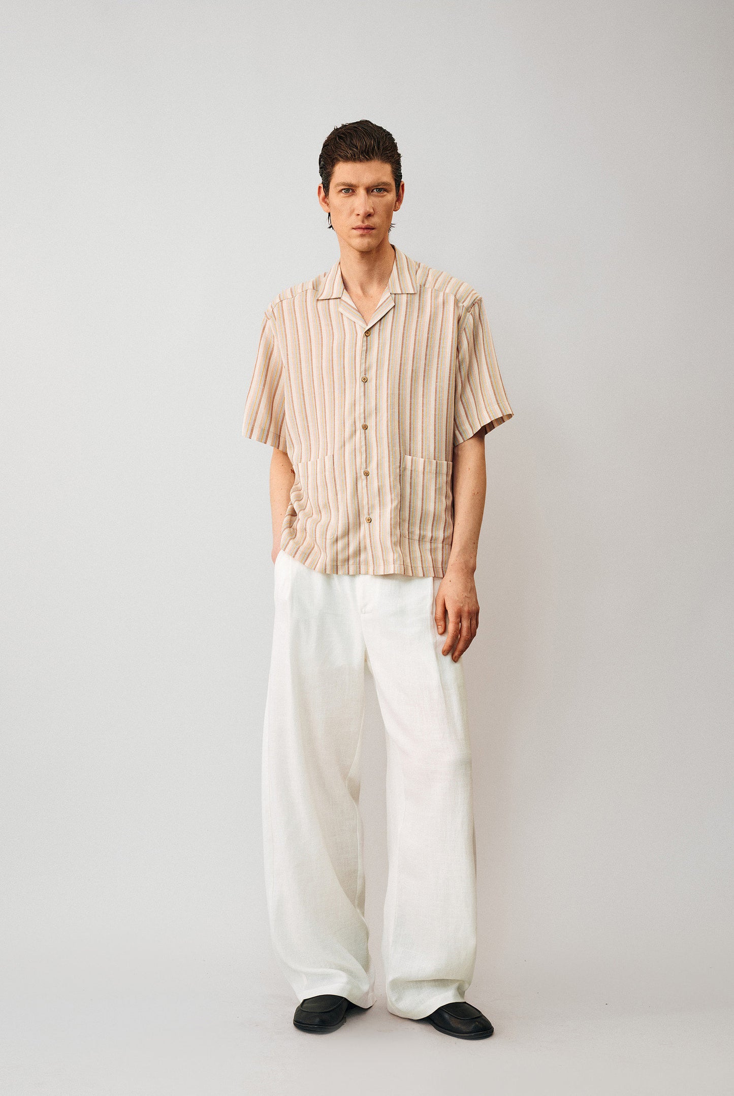 Simitara Side-Pleated Casual Pants