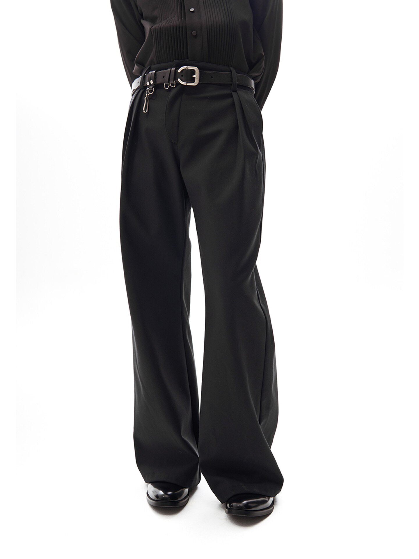 Side Placket Casual Pants