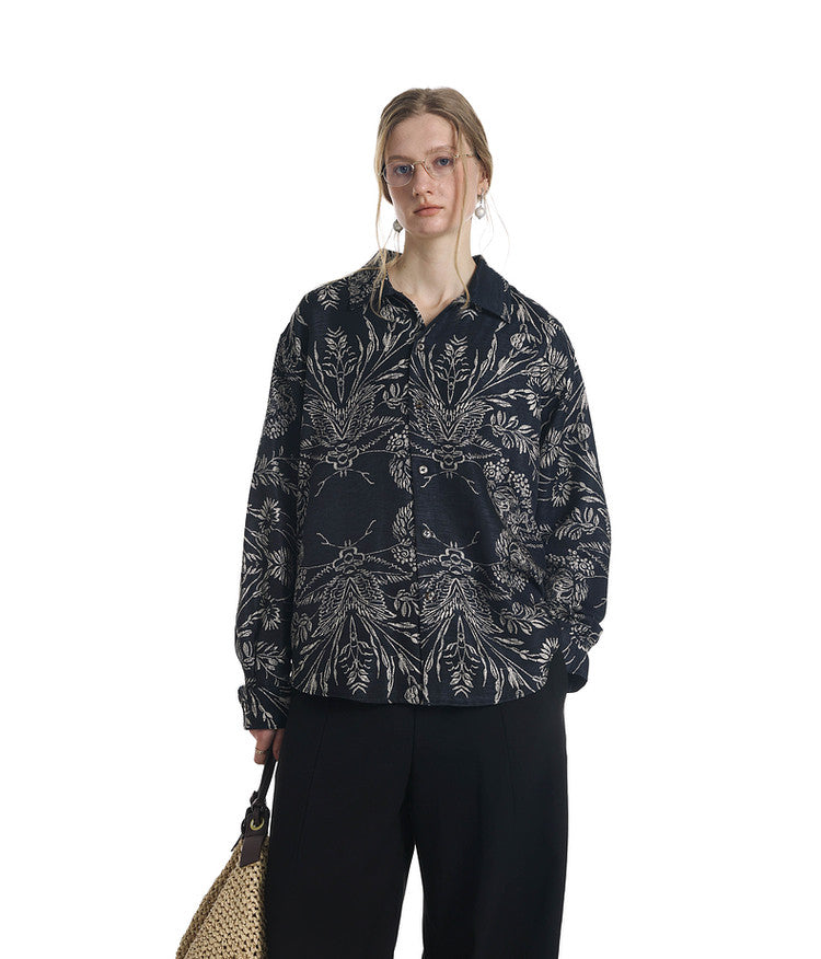 Loose-Fit Floral Shirt