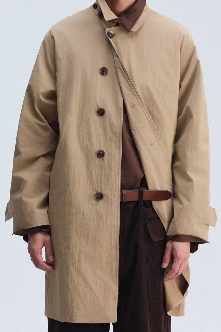 Mid-Length Casual Trench Coat
