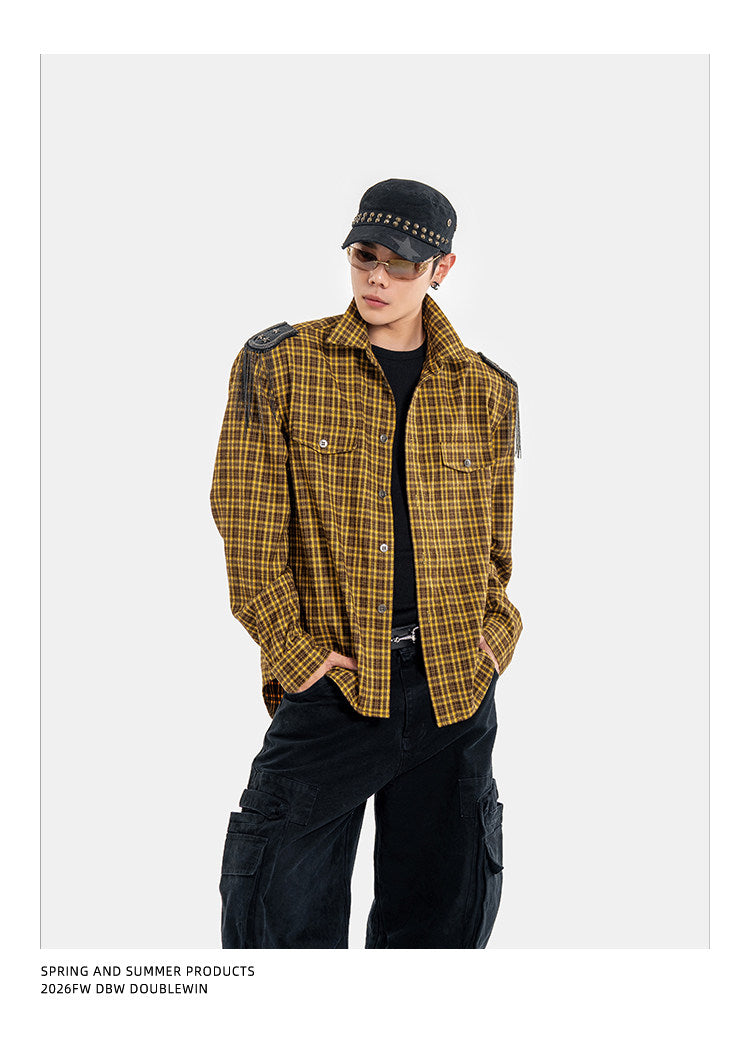 Vintage Tassel Check Shirt