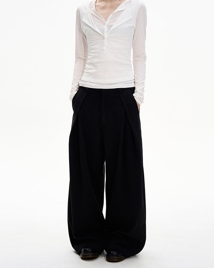 Minimalist High-End Casual Pants