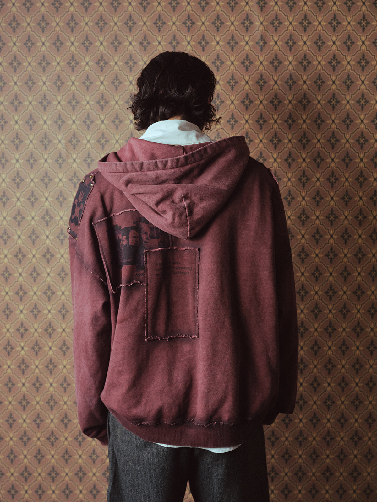 Print Hooded Sweatshirt