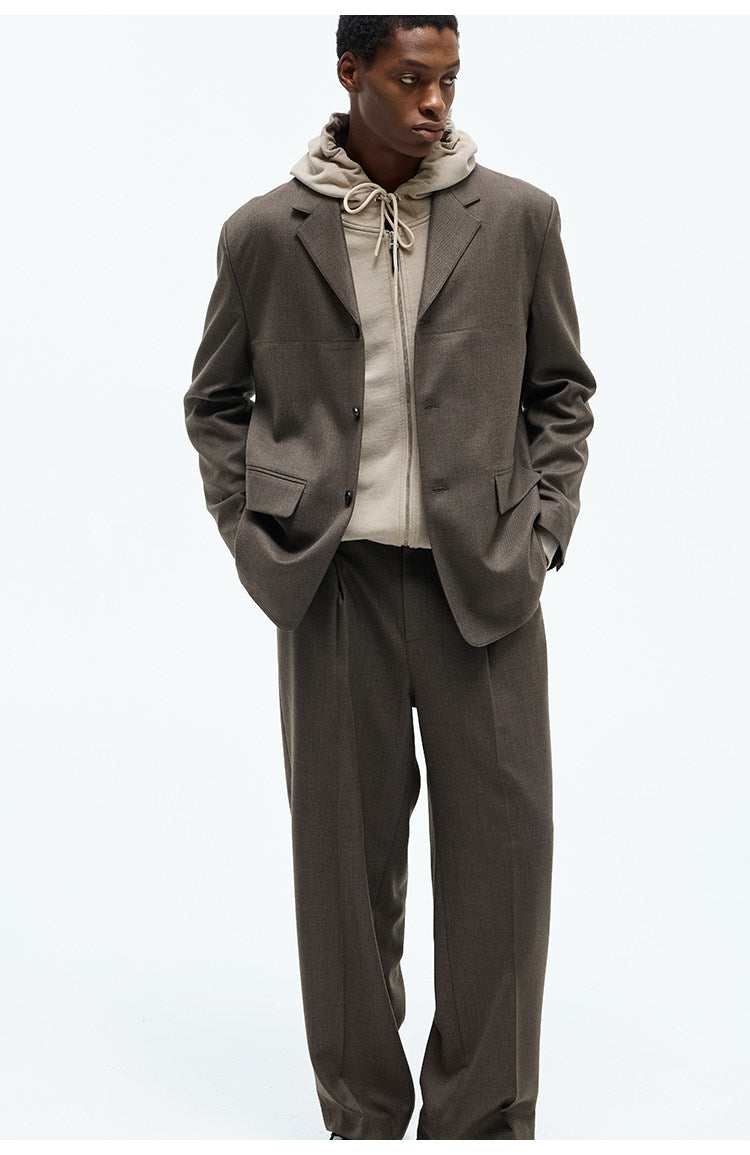 Notch Lapel Casual Jacket